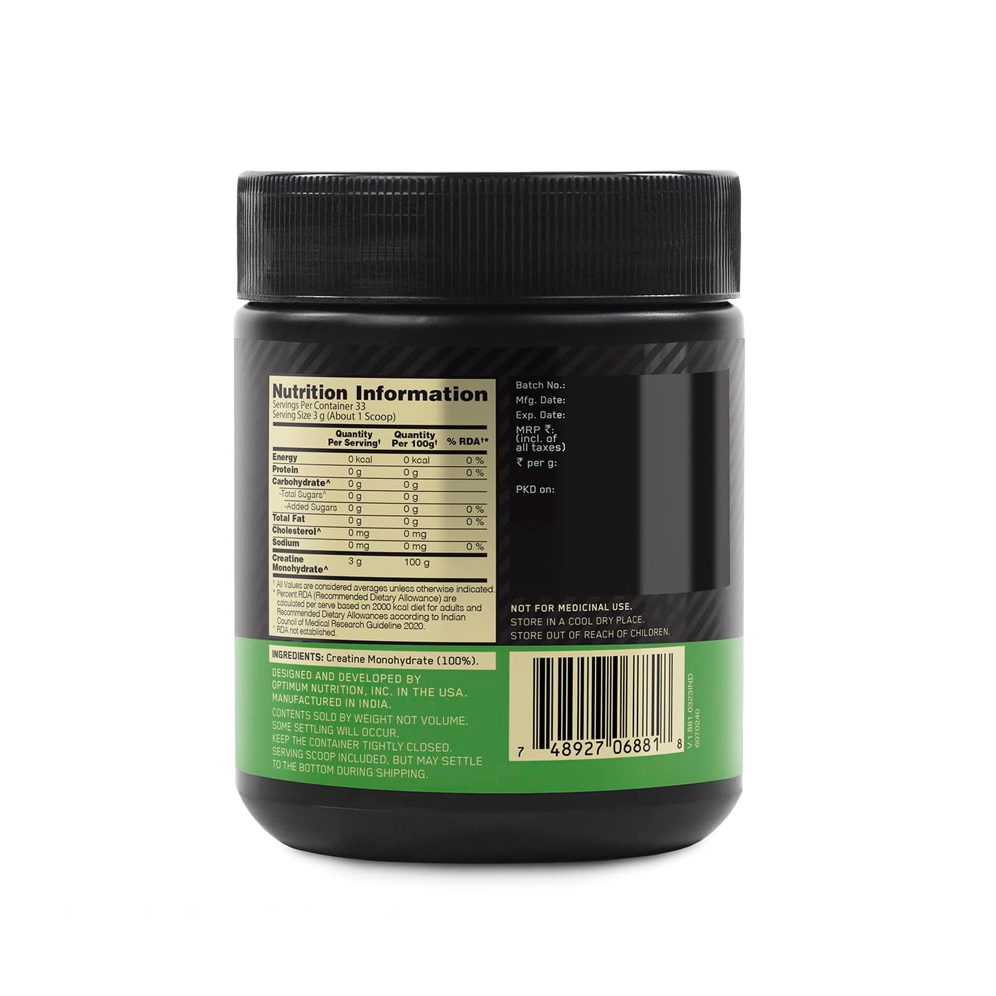 ON CREATINE 300G -100SERVINGS