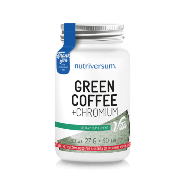 NUTRIVERSUM - GREEN COFFEE + CHROMIUM 60 TABLETS