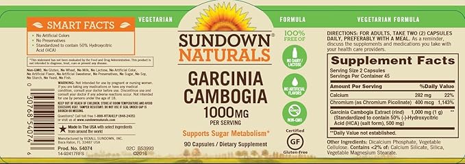 Sundown Garcinia Cambogia - 90 CAPS