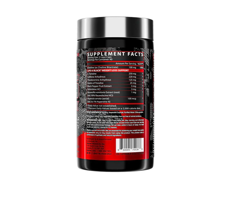 Nutrex Lipo 6 Black - 120 TABS